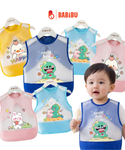 Yếm ăn dặm không tay cho bé