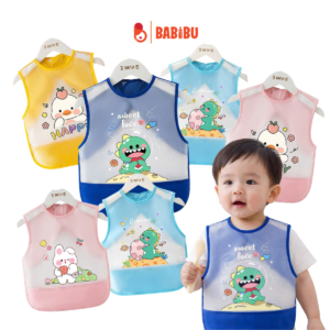 Yếm ăn dặm không tay cho bé