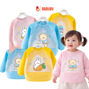 Yếm ăn dặm dài tay cho bé