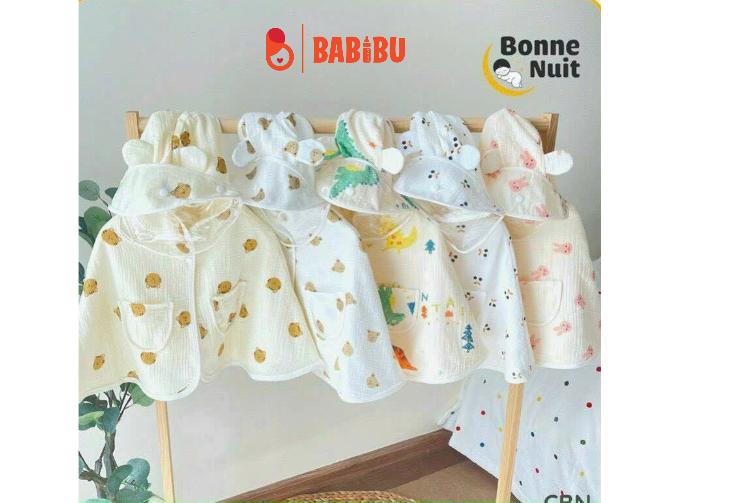 Áo choàng kèm kính nhiều hình