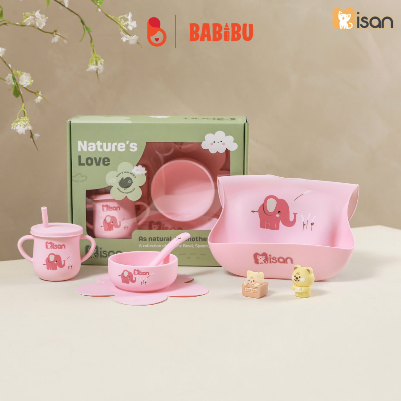 Misan set hộp dụng cụ ăn dặm 4 món