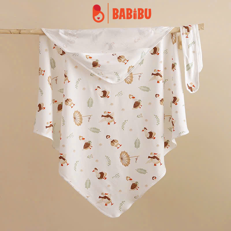 Choàng cotton mỏng kèm đai