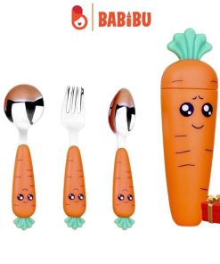 Set thìa dĩa cà rốt