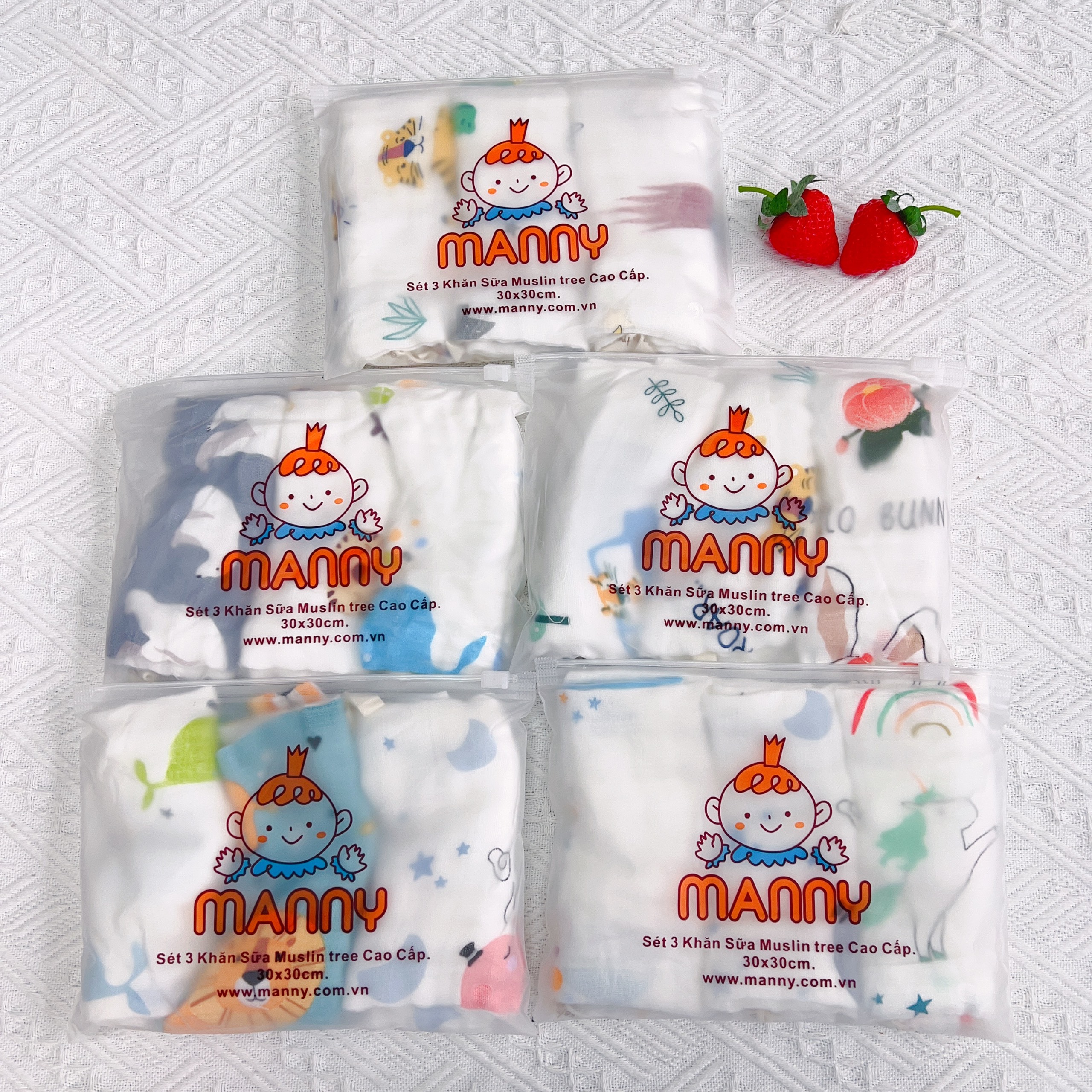 Khăn sợi tre set 3 - Ảnh 2