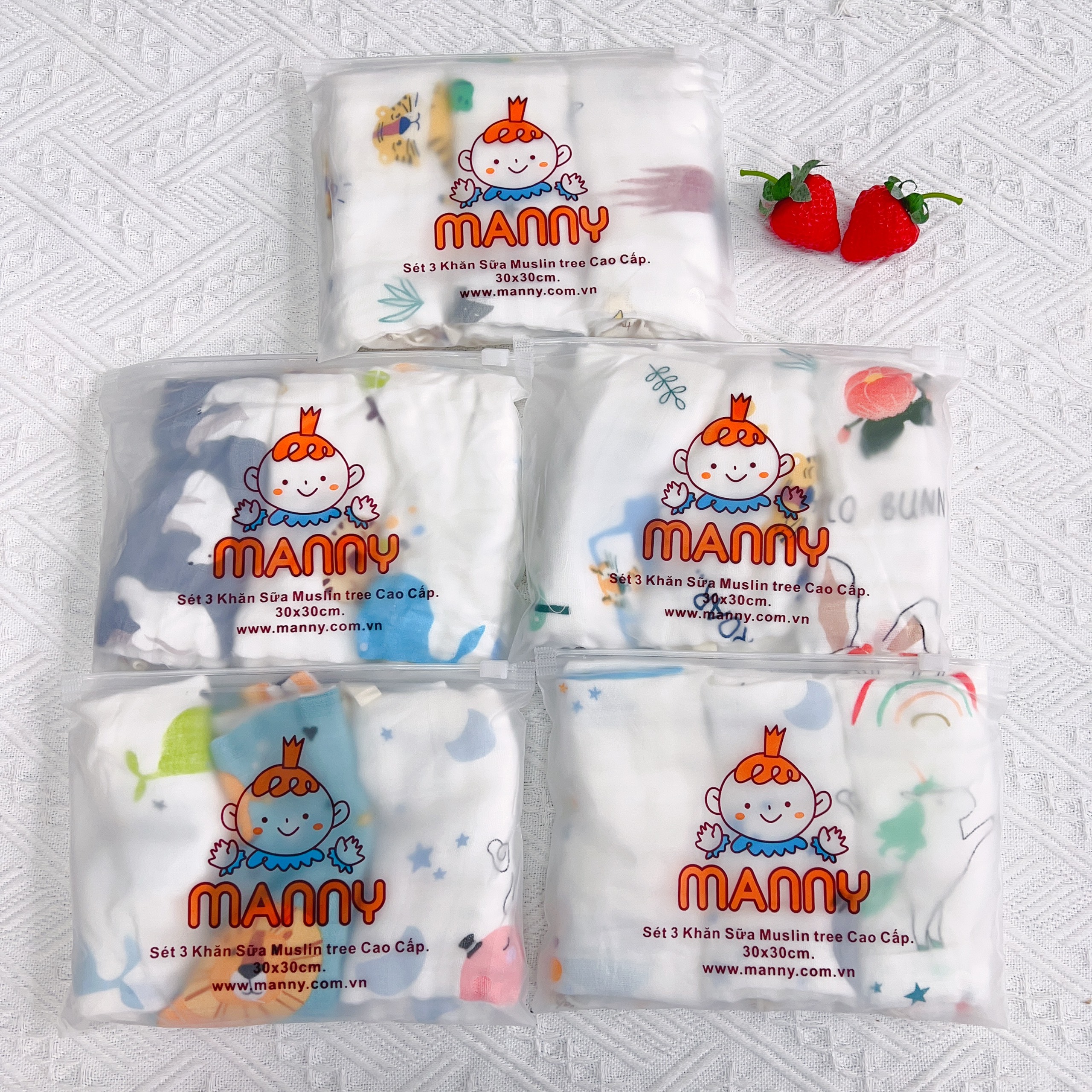 Khăn sợi tre set 3 - Ảnh 3