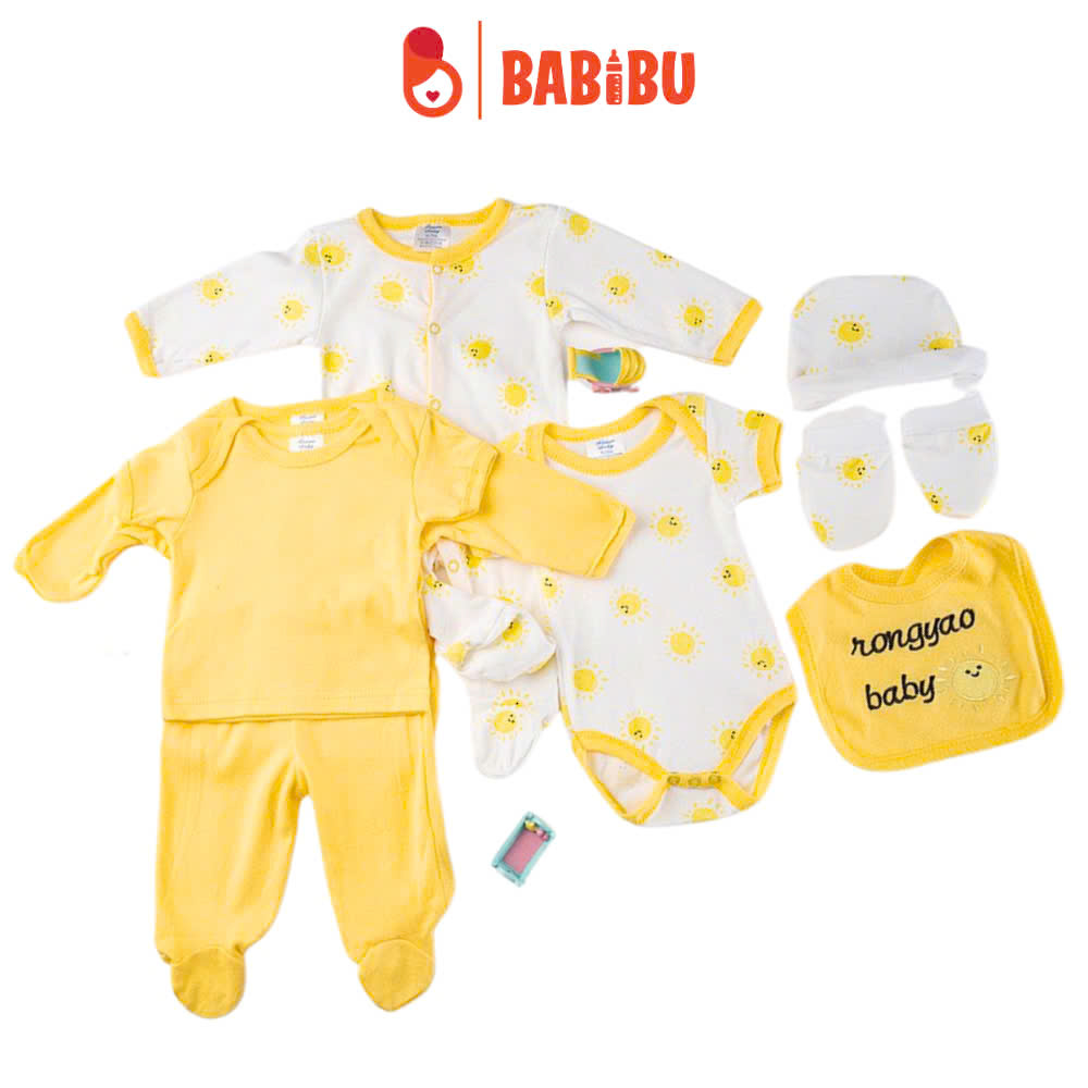 Set quần áo 6, 8 chi tiết cho bé