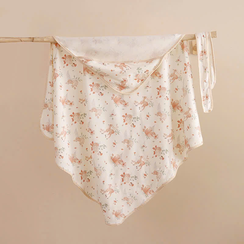 Choàng cotton mỏng kèm đai