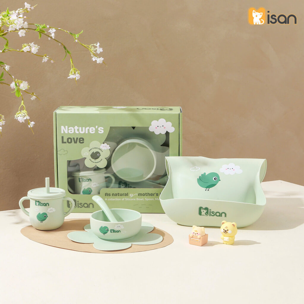 Misan set hộp dụng cụ ăn dặm 4 món