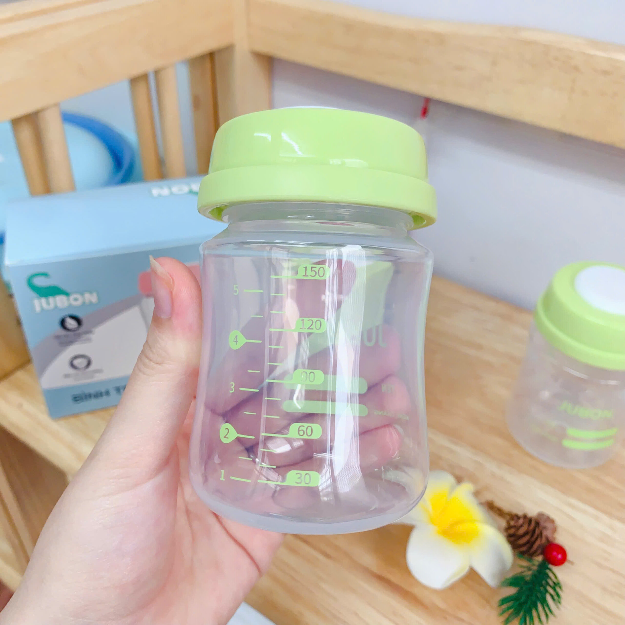 Set 3 trữ hộp trữ sữa Jubon