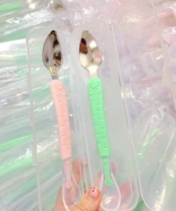 Thìa hai đầu nạo xanh hồng