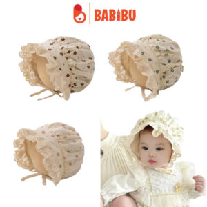 Mũ bèo hoa buộc dây cute