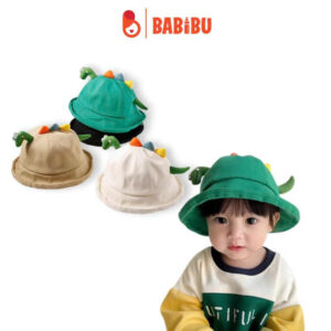 Mũ vành khủng long 4D chất Kaki