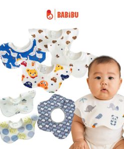 Yếm hoa cotton set 3