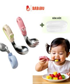 Thìa rĩa inox set 2 kèm hộp thỏ