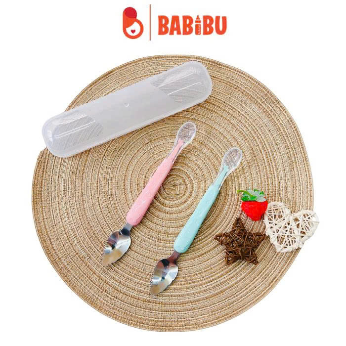 Thìa hai đầu nạo xanh hồng