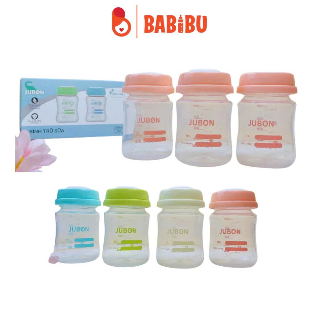 Set 3 trữ hộp trữ sữa Jubon