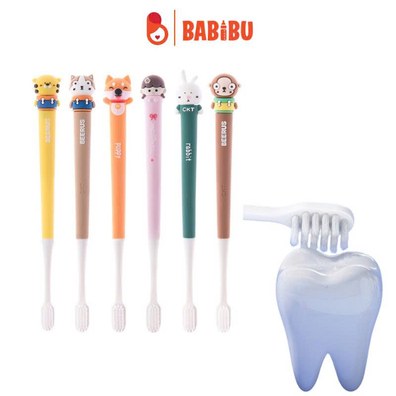 Bàn chải đánh răng hình thú 2Y + cán dài