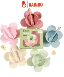 Misan bát hoa kèm thìa silicon